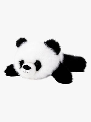 Teddykompaniet Bamse Liggende Panda 28 cm, Sort/Hvid