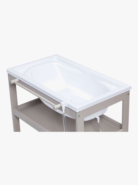 JLY Dream Puslebord med Badebalje, Warm Grey