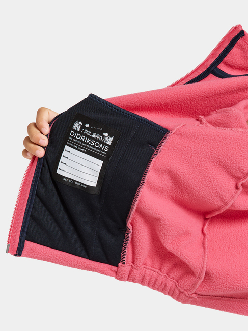 Didriksons Muskot  Vindtæt Vindtæt Fleecetrøje, Dusty Azalea