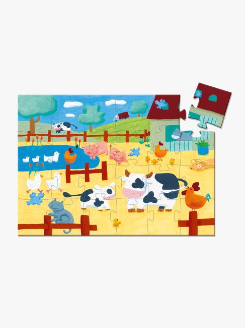 Djeco Puslespil Køer På Gården 24 Brikker