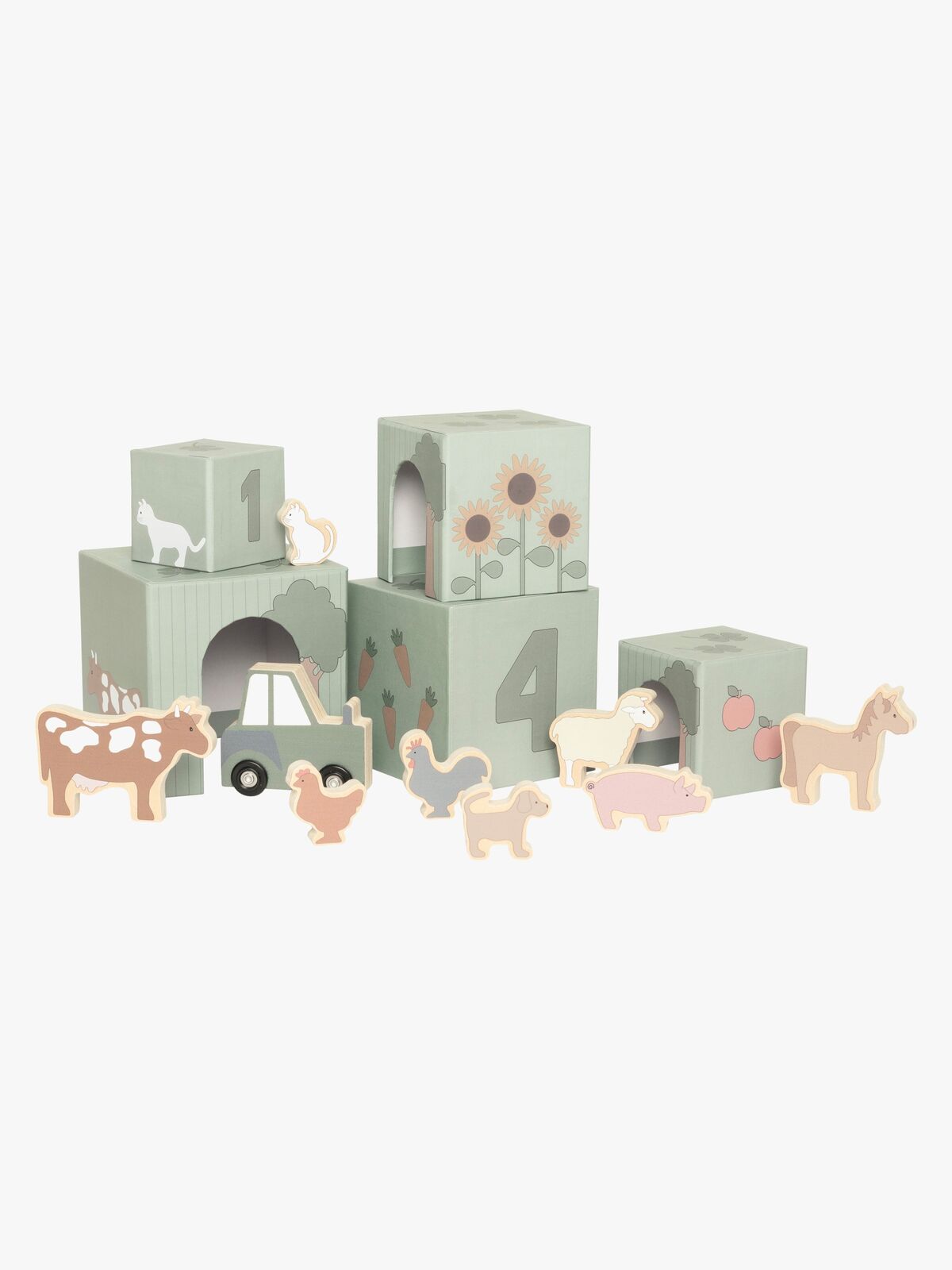 Jabadabado Stableklodser med Bondegårdsdyr