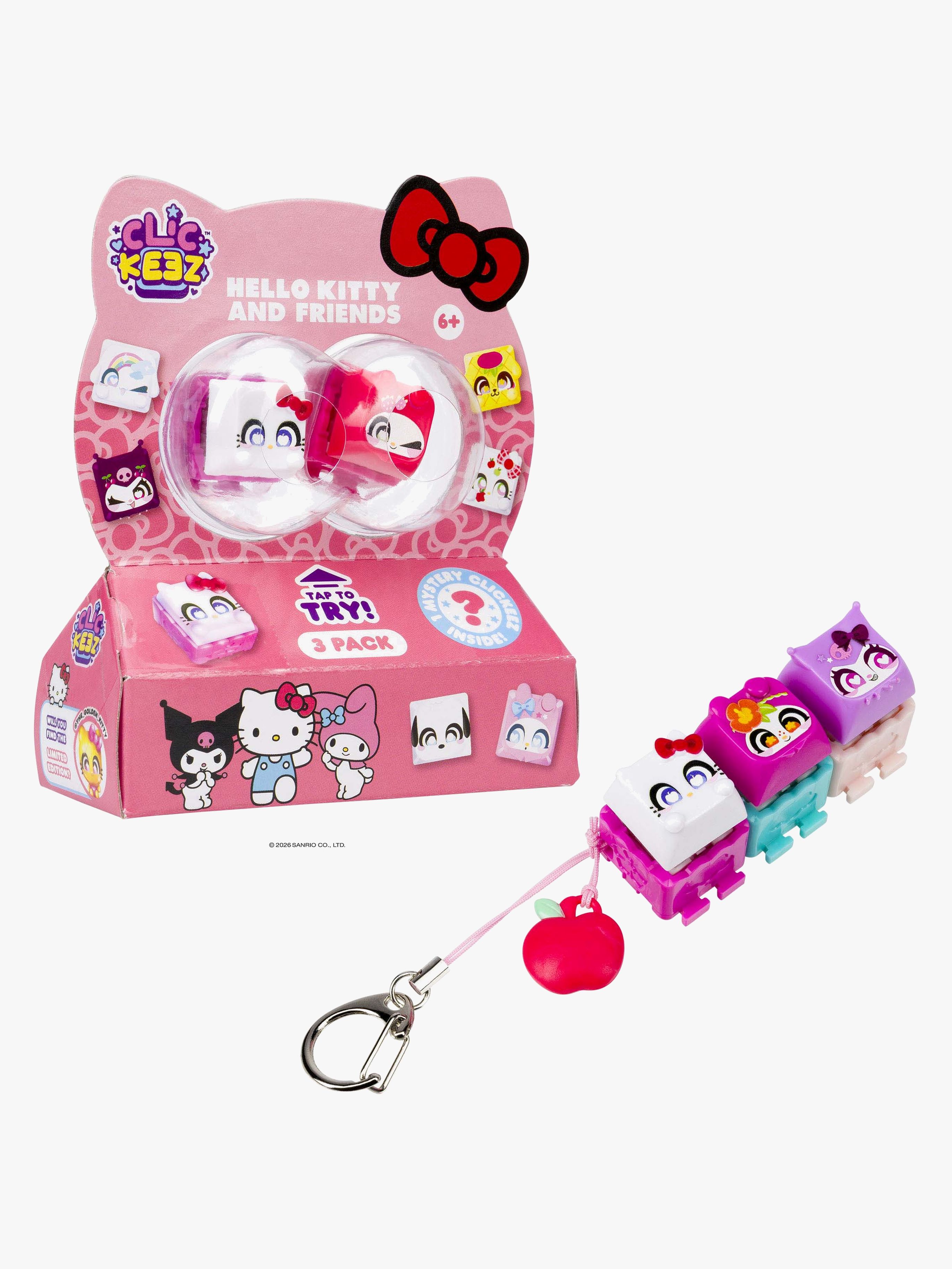 Clickeez Hello Kitty & Friends Fidget-Legetøj 3-Pak