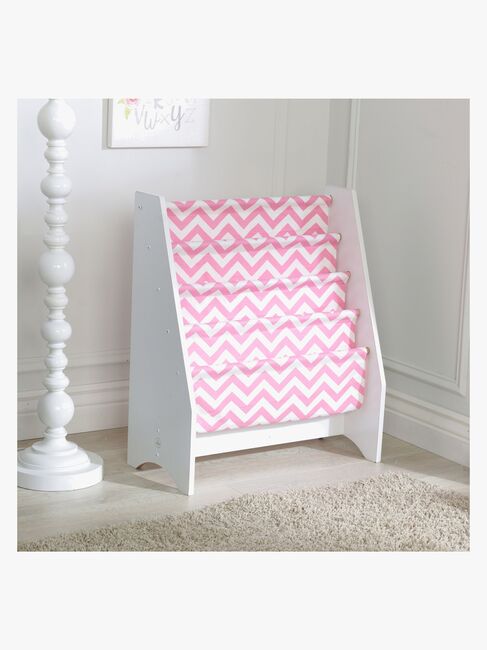 KidKraft Bogreol, Lyserød/Hvid