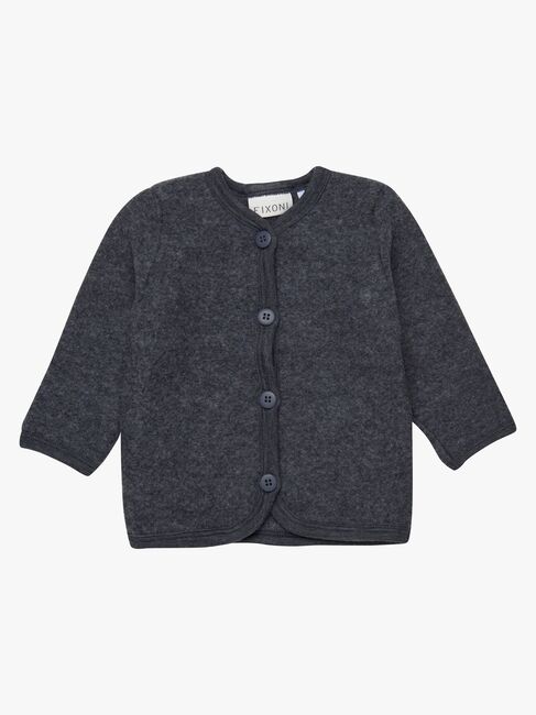 Fixoni Trøje Uld, Dark Grey Melange
