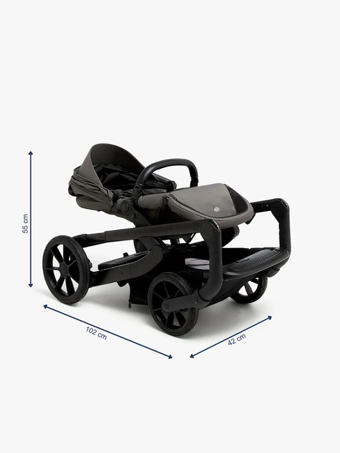 Beemoo Pro Max Klapvogn, Mocha Grey