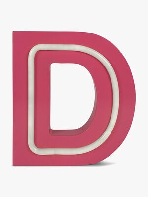 POPP Bogstavslampe D, Lyserød