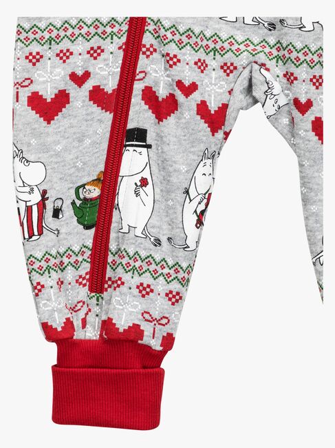 Moomin By Martinex Vinterhjärta Pyjamas Baby, Dark Grey 72589868-DarkGrey-1616_4b.jpg
