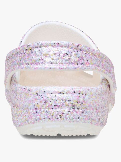 Crocs Classic Fantasy Glitter Crocs, Hvid