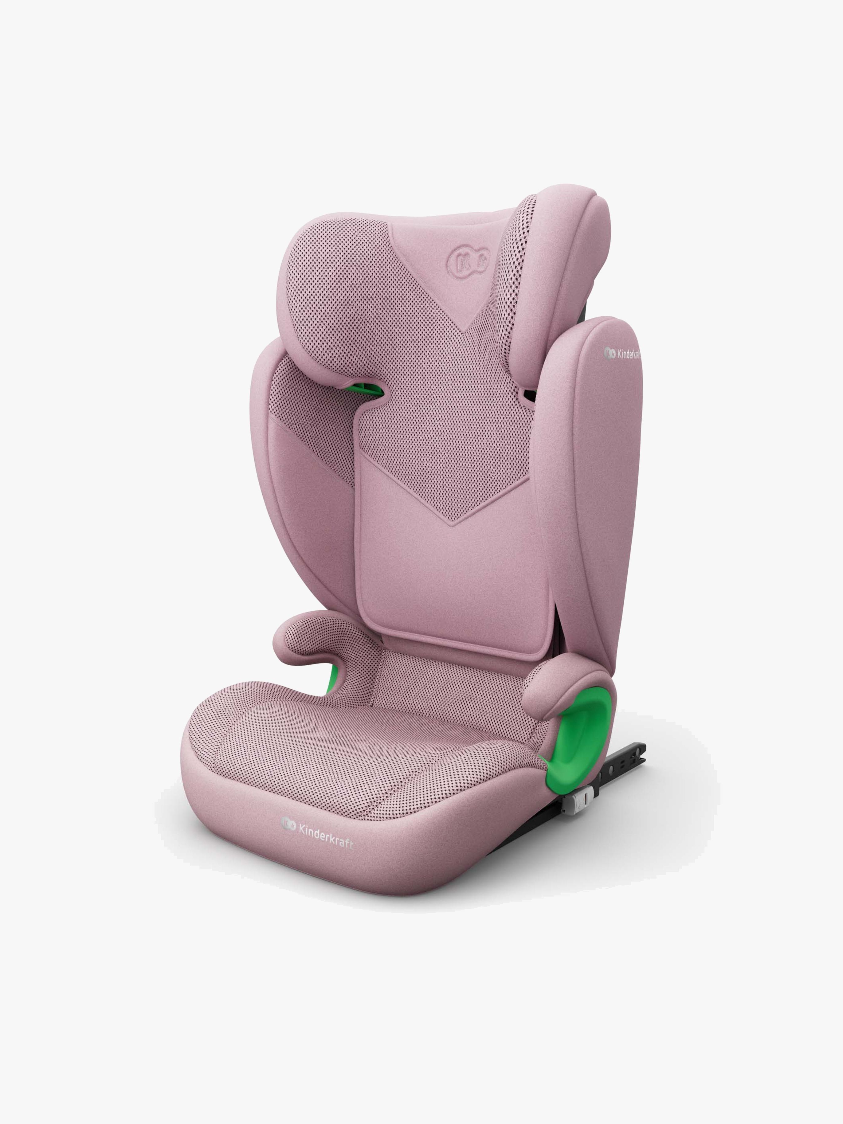 Kinderkraft Junior Fix 2 Plus I-Size Autostol, Lyserød
