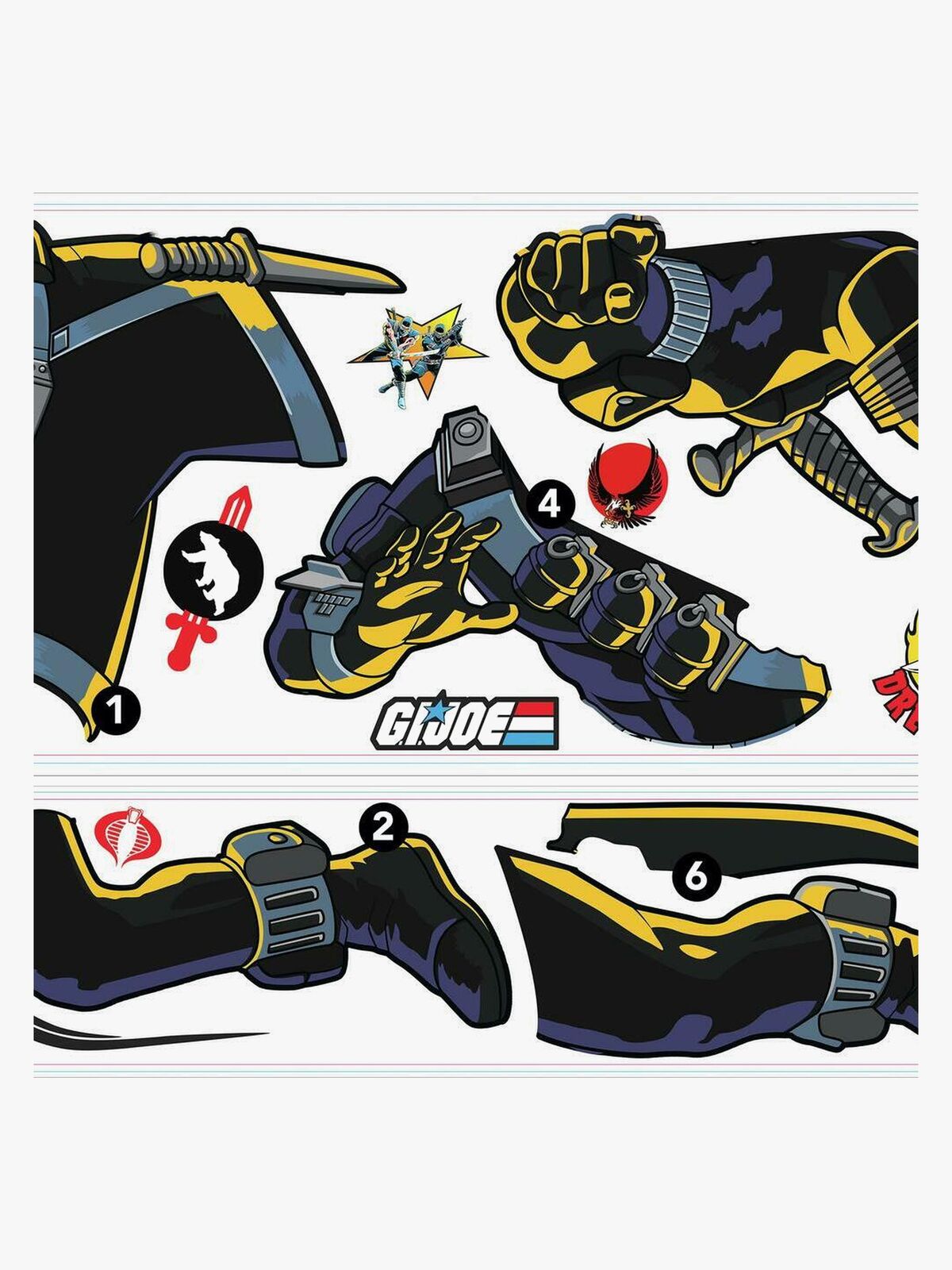 RoomMates Wallstickers G.I Joe Retro