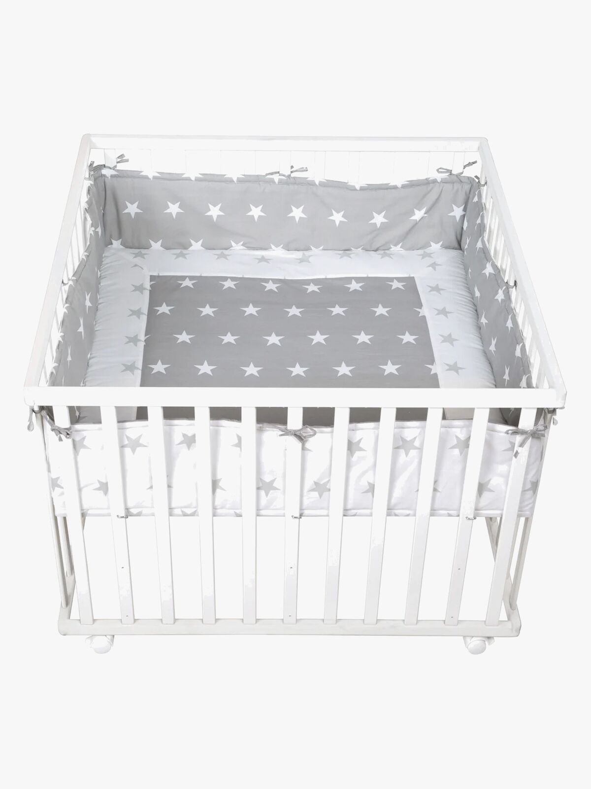 Roba Kravlegård med Hjul, Little Stars White