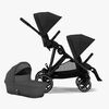 Cybex GAZELLE S Søskendevogn, Moon Black/Black