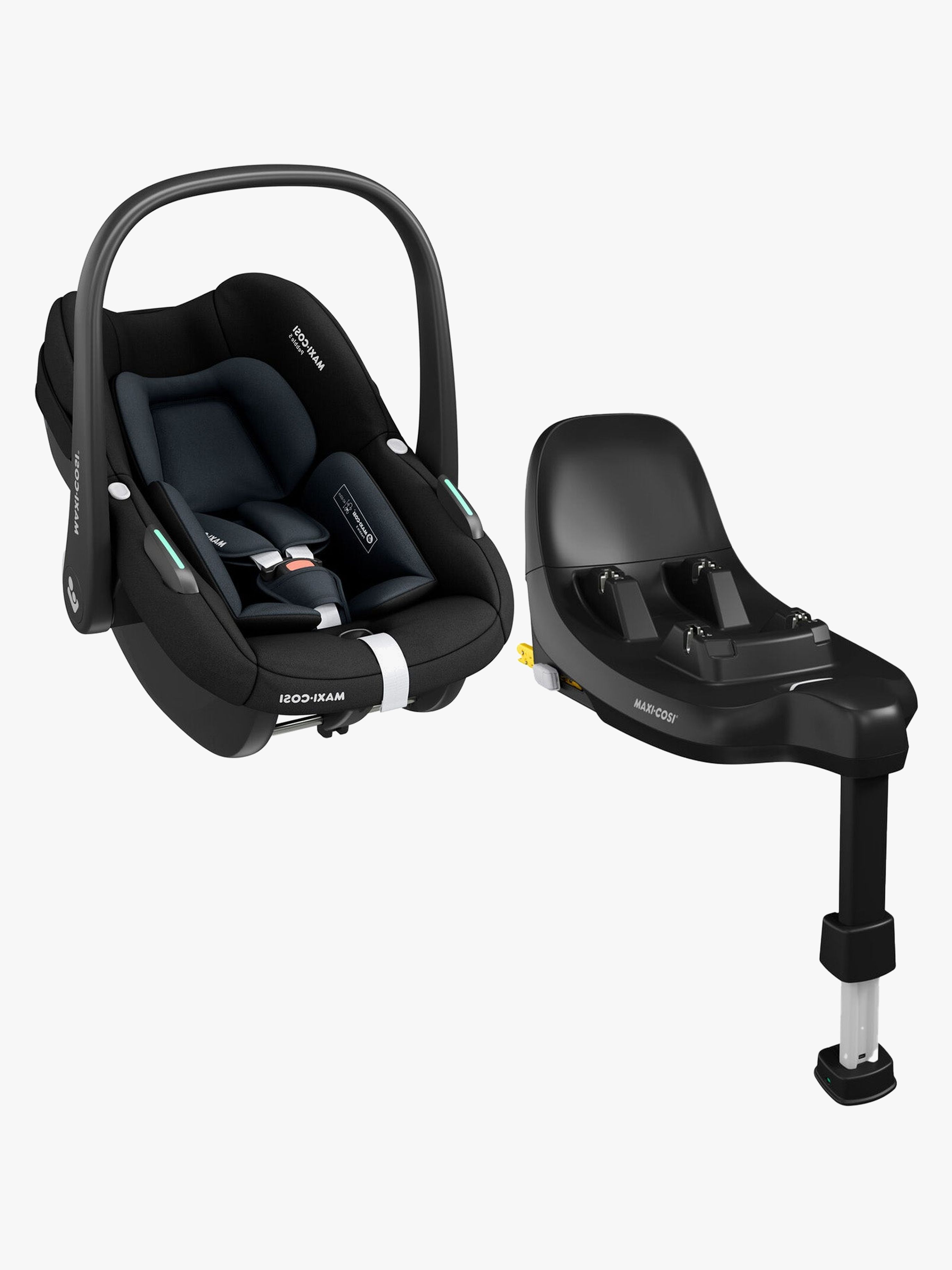 Maxi-Cosi Pebble S Autostol Baby inkl. FamilyFix S Base, Tonal Black