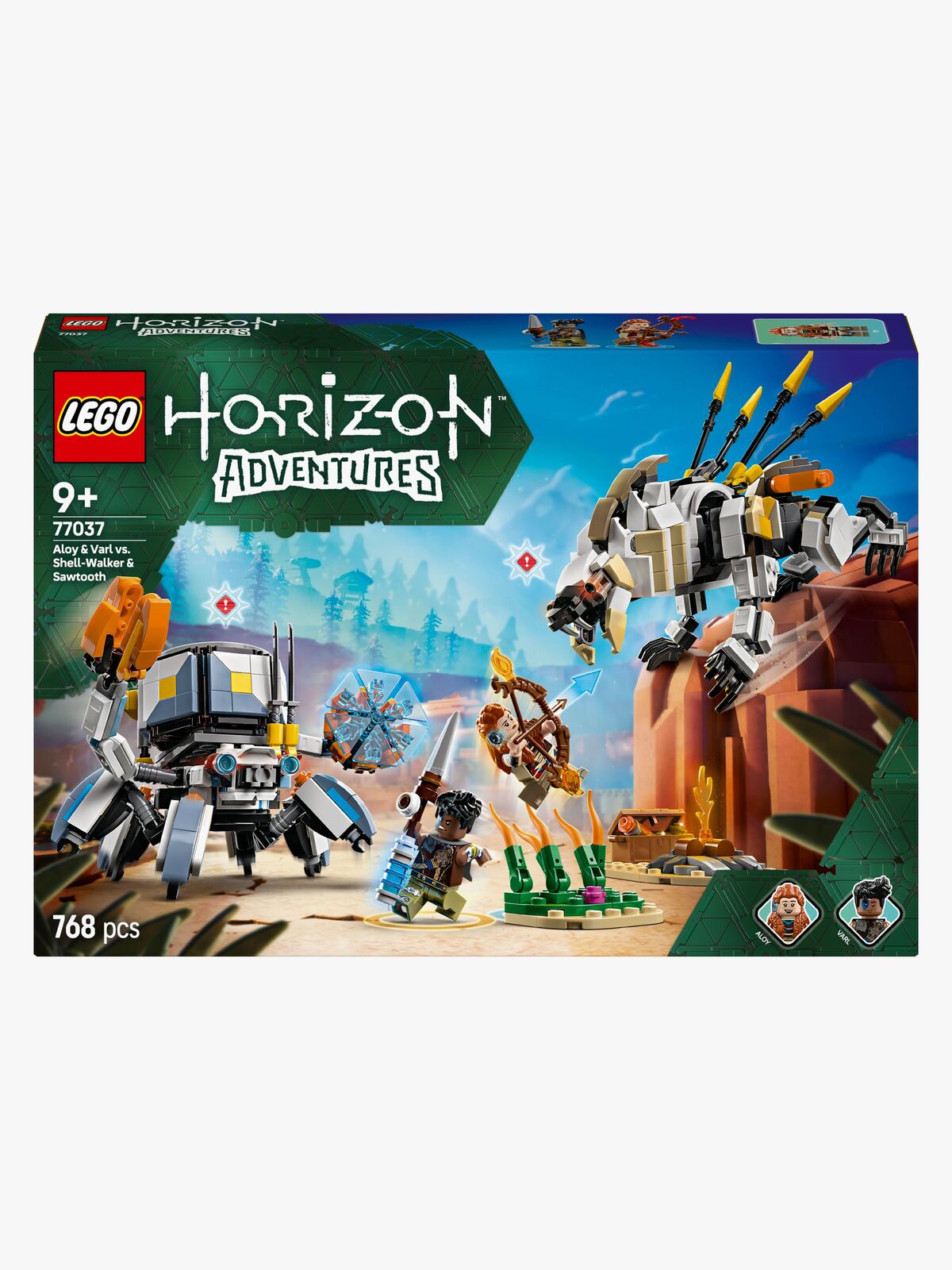LEGO Horizon 77037 Aloy og Varl mod skjoldgænger og savtand