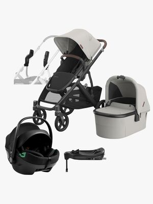 UPPAbaby Vista V3 Duovogn inkl. Axkid GOKID Autostol Baby & Base, Savannah
