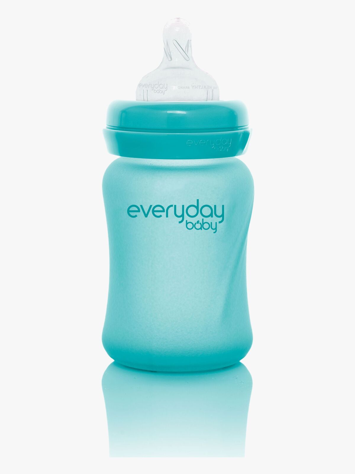 Everyday Baby Varmeindikator Sutteflaske Glas 150 ml, Turkis
