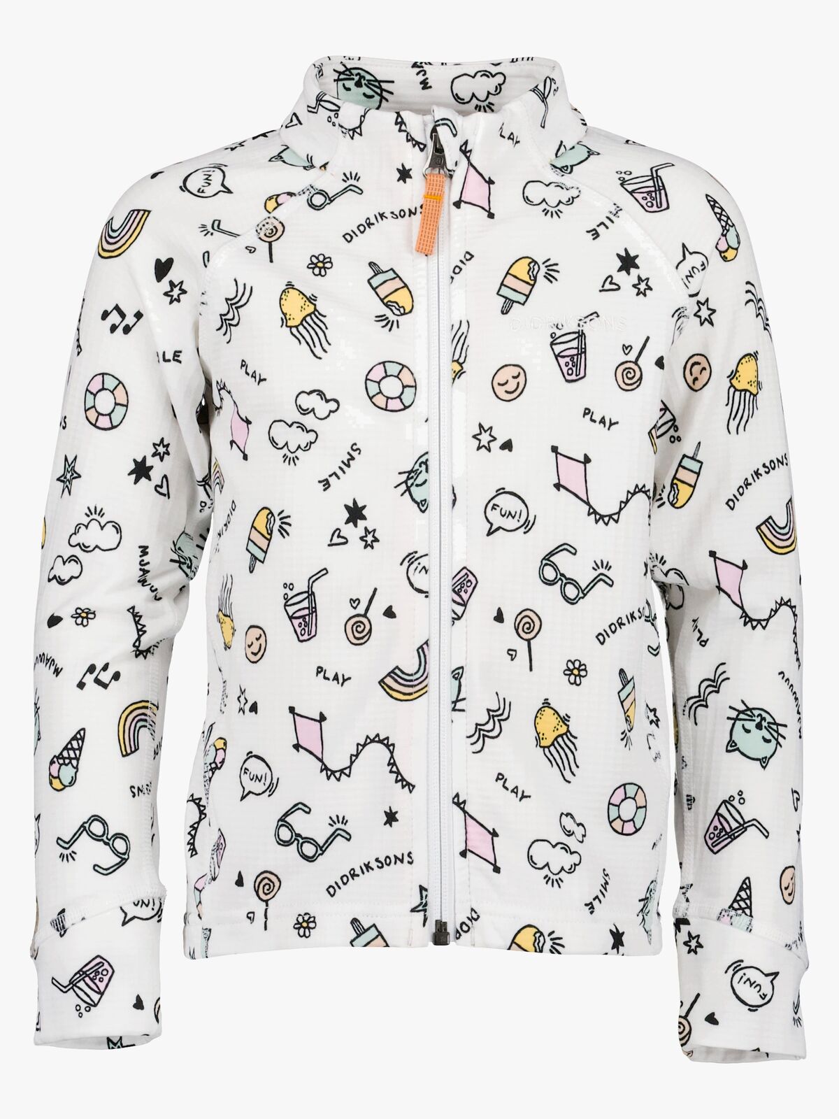 Didriksons Jadis Trøje med Lynlås, Doodle Multi