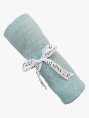 Summerville Tæppe/ Stofble i Musselin, Ice Blue