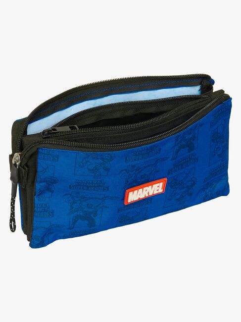 Marvel Avengers Penalhus med 3 Rum, Blå