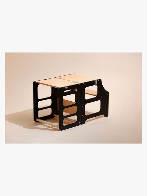 Duck Woodworks Sammenklappeligt Læringstårn, Sort