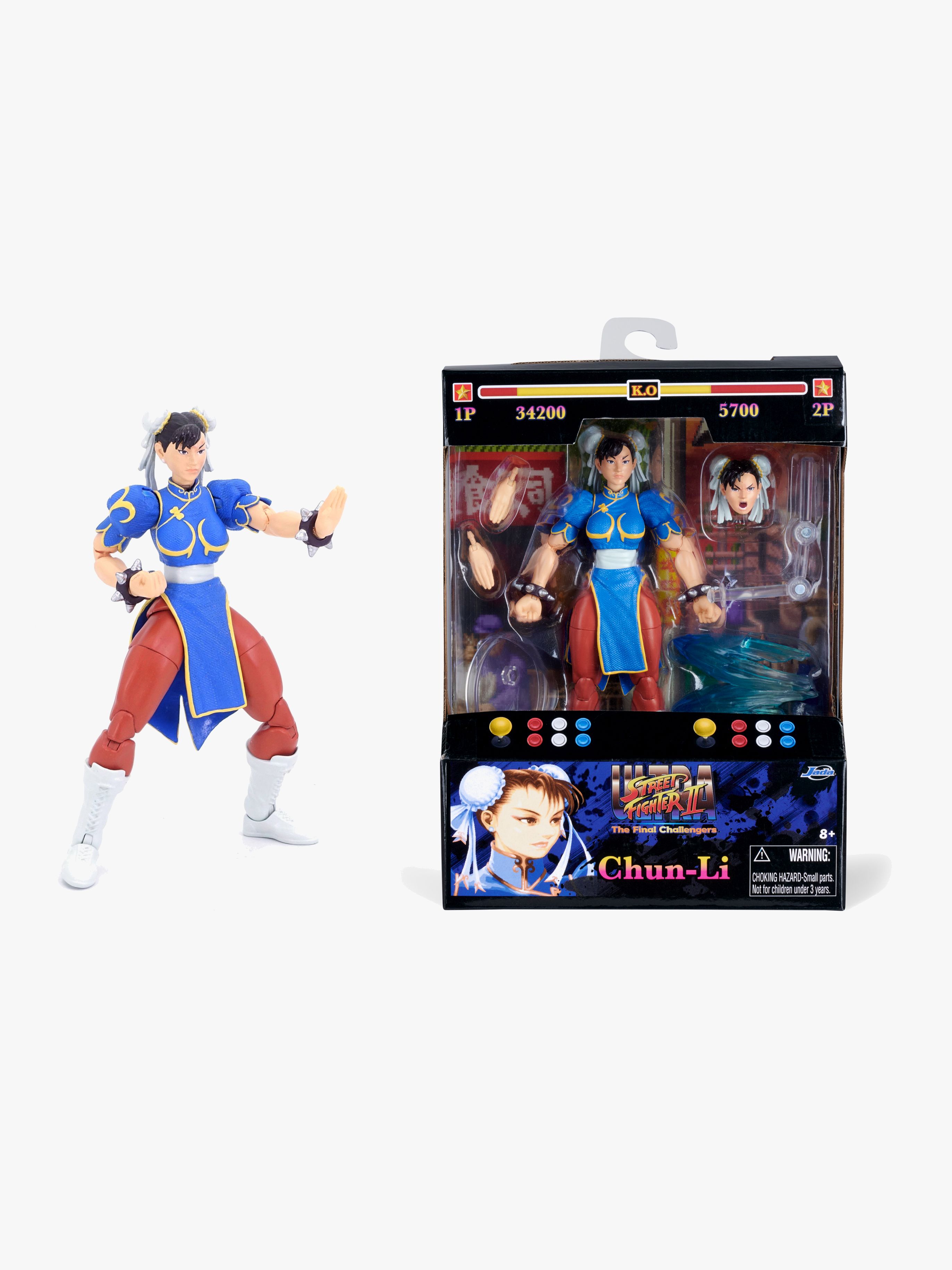 Jada Toys Street Fighter II Chun-Li 6" Actionfigur