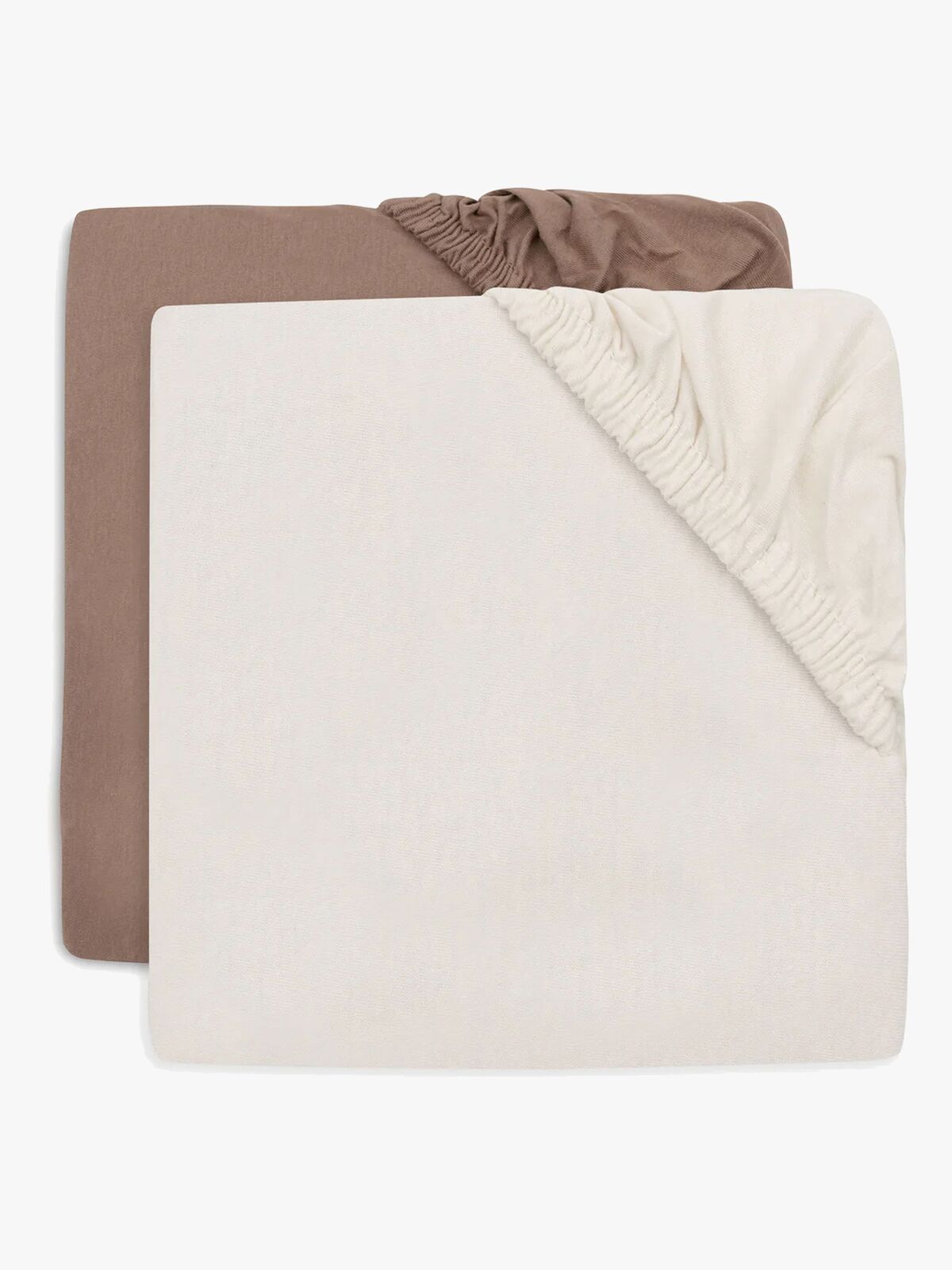 Jollein Stræklagen 2-pak 40x80, Milky Coffee/Ivory