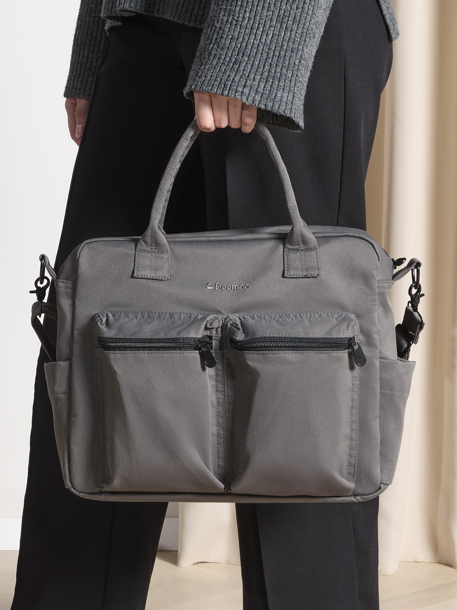 Beemoo Pro Pusletaske, Mocha Grey