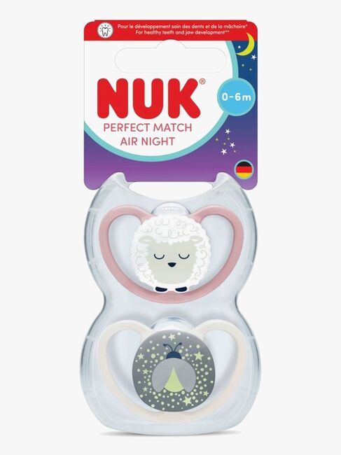 NUK Perfect Match Air Night Sut 2-pak Str. 1, Sheep