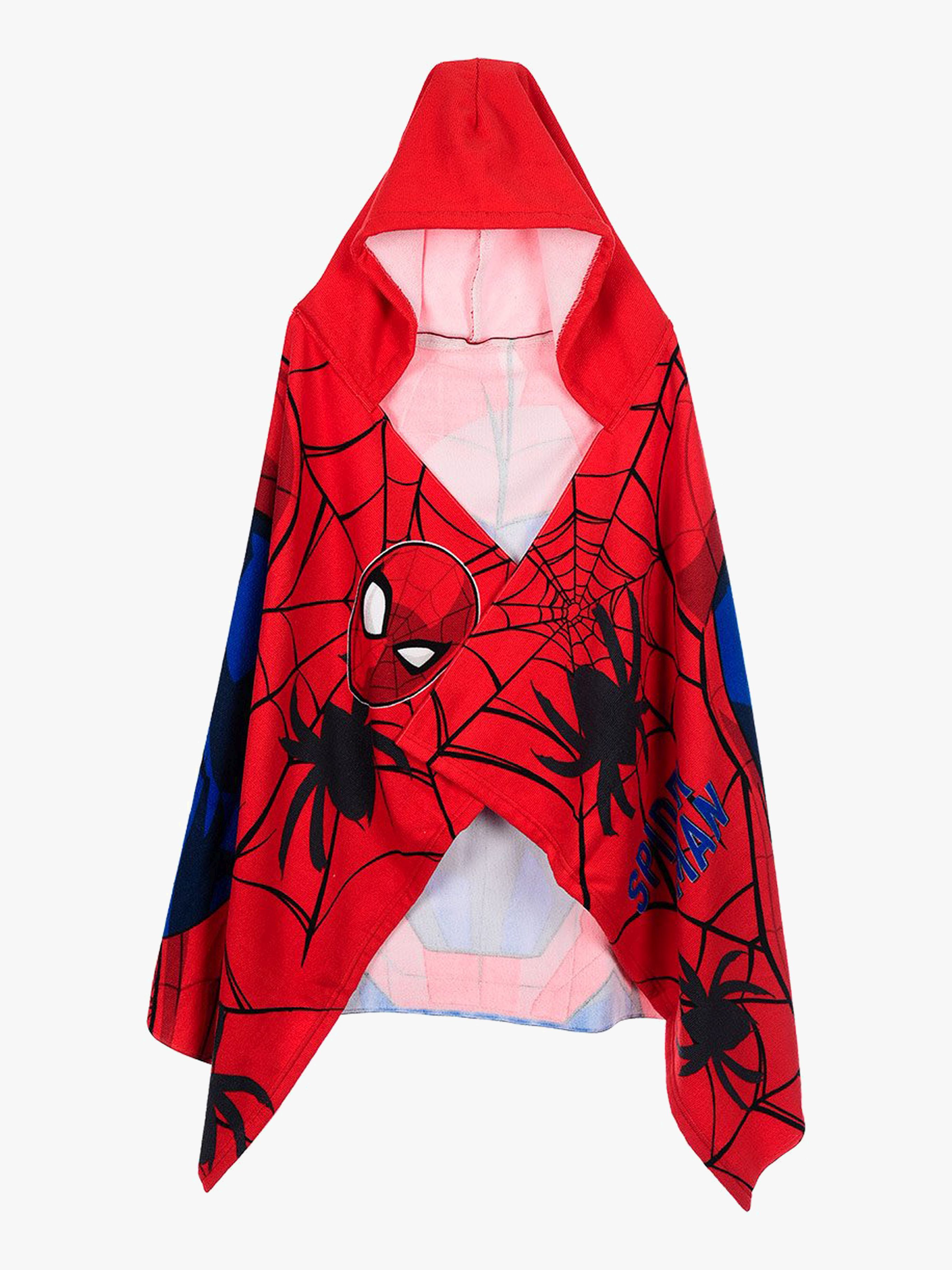 Marvel Spider-Man Strandhåndklæde med Hætte, Rød