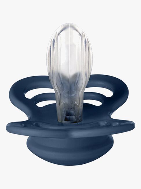 BIBS Supreme Sut 2-pak Silikone Str. 1, Cloud/Steel Blue