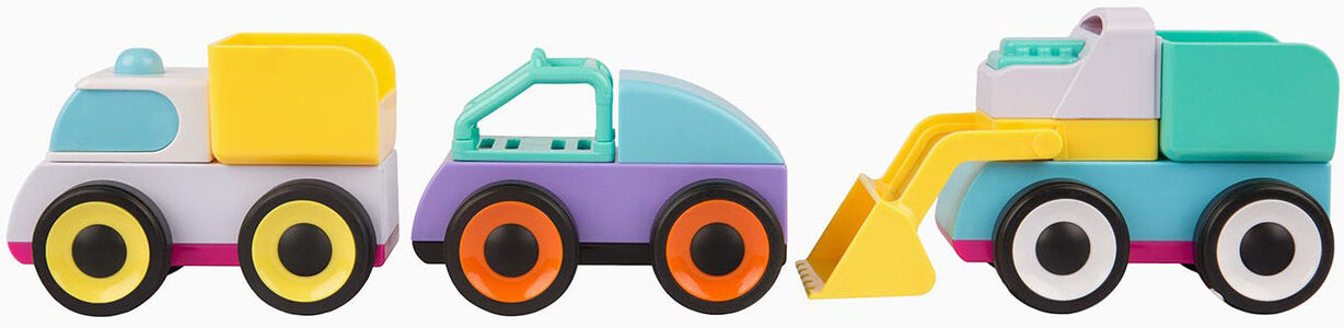 PlayGro Byg & Kør Biler Aktivitetslegetøj
