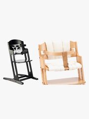 BabyDan Danstolen Højstol & Hynde, Sort/Beige