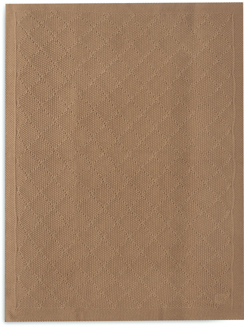 Jollein Strikket Tæppe Ternet Mønster, Biscuit