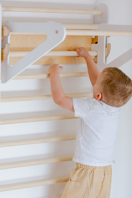 Duck Woodworks Klatretrekant Væg, Hvid