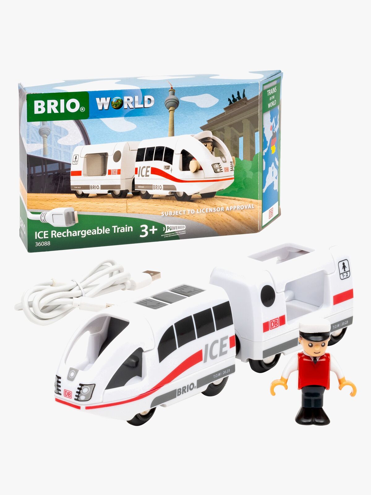 BRIO 36088 World ICE Genopladeligt Tog (Trains of the world)