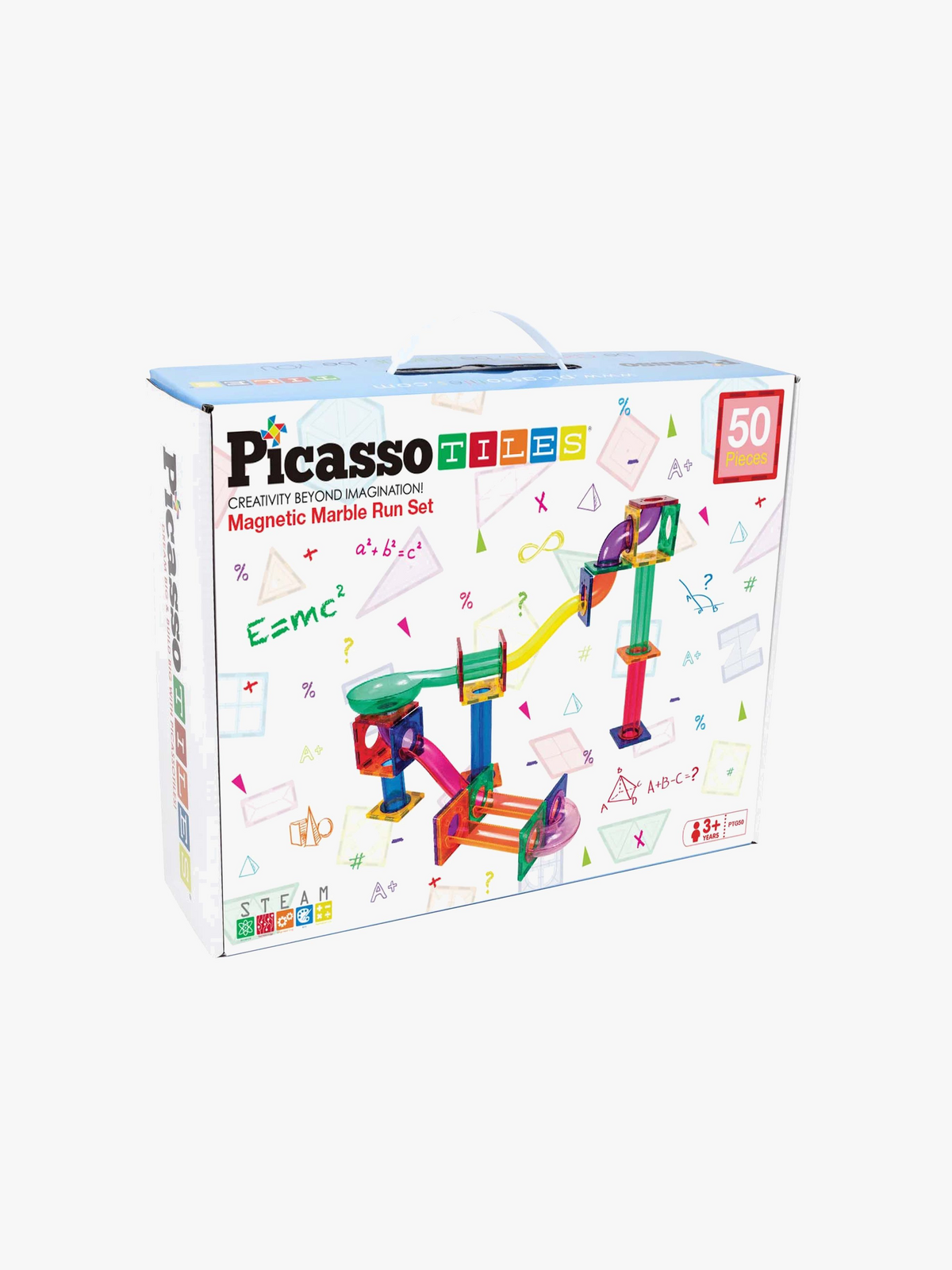 PicassoTiles Kuglelabyrint Magnetisk Byggesæt 50 Dele