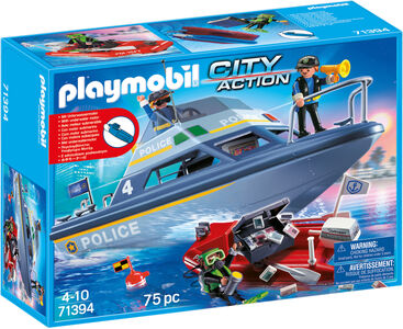Playmobil 71394 City Action Politibåd