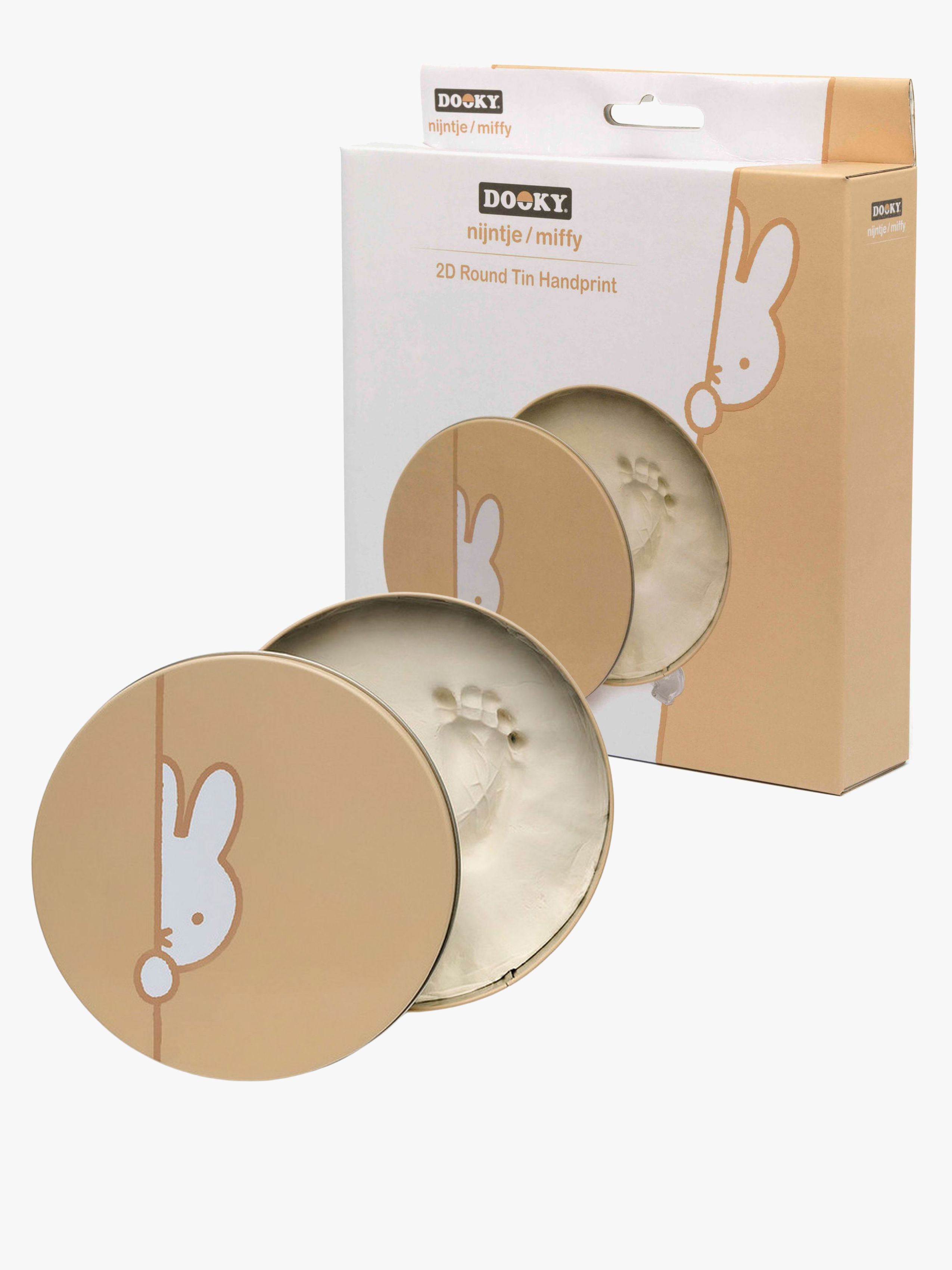 Dooky x Miffy Håndaftryk Rund, Beige