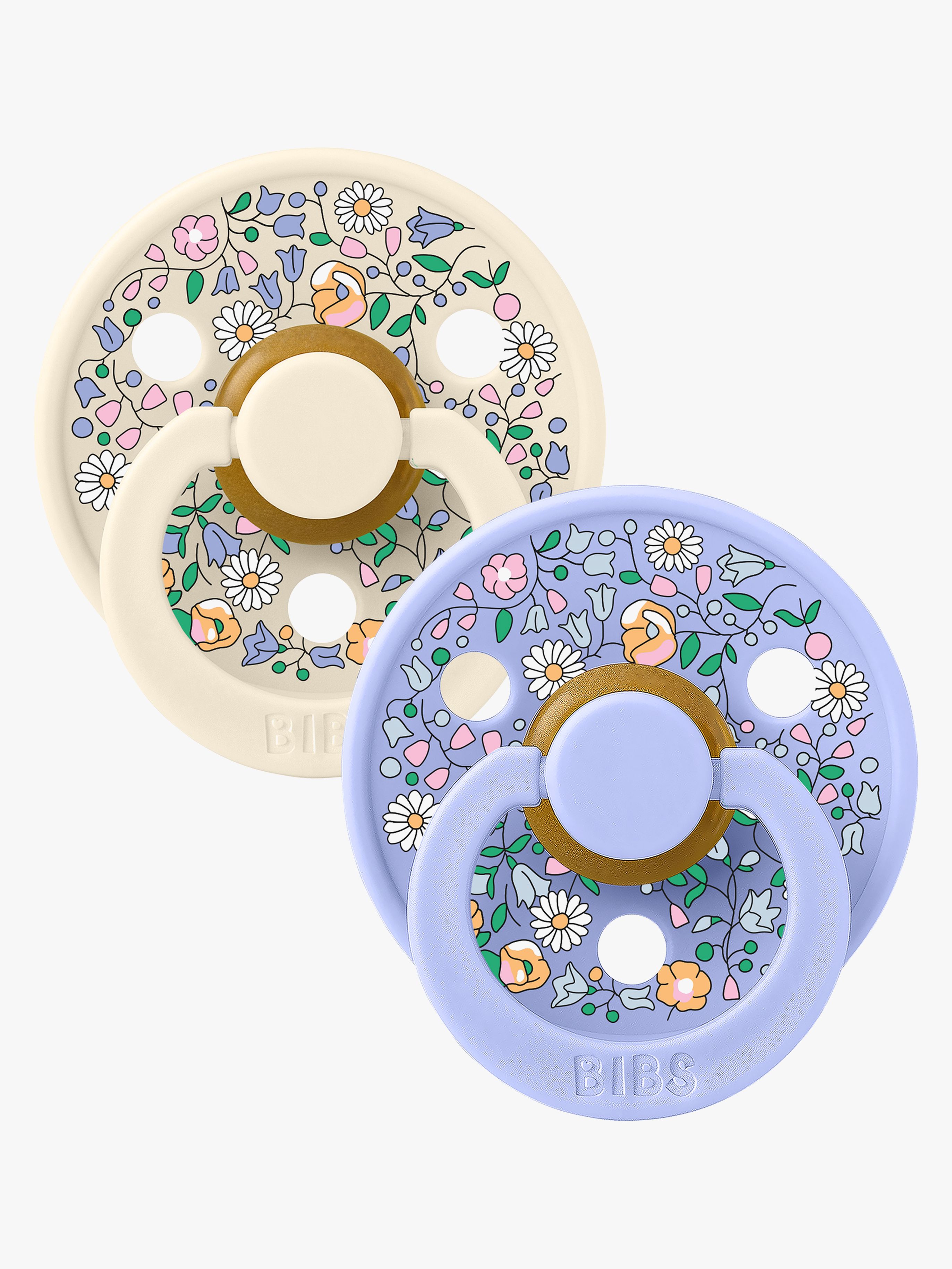 BIBS x Liberty Colour Chloe Meadow Sut 2-pak Latex Str. 1, Ivory Mix