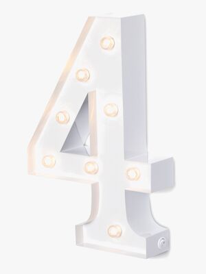 Alice & Fox Tallampe 4, Hvid