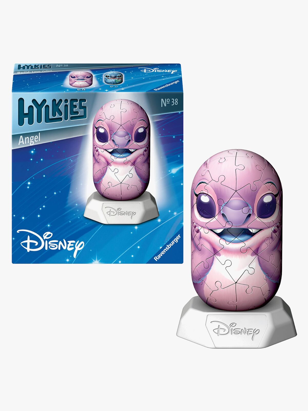 Ravensburger Disney Stitch Hylkies #38 Angel 3D-puslespil 54 Brikker