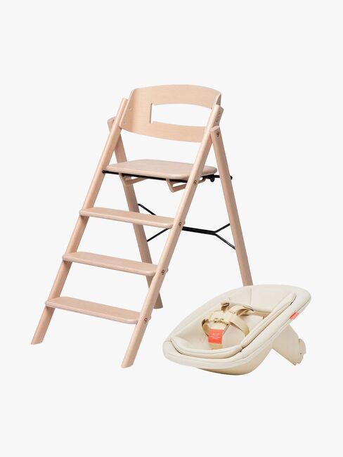 KAOS Klapp Højstol Beech Bundle inkl Newborn Seat, Natural 915852_1.jpg
