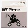 AddBaby Reflekstape 0.5 m, Sort
