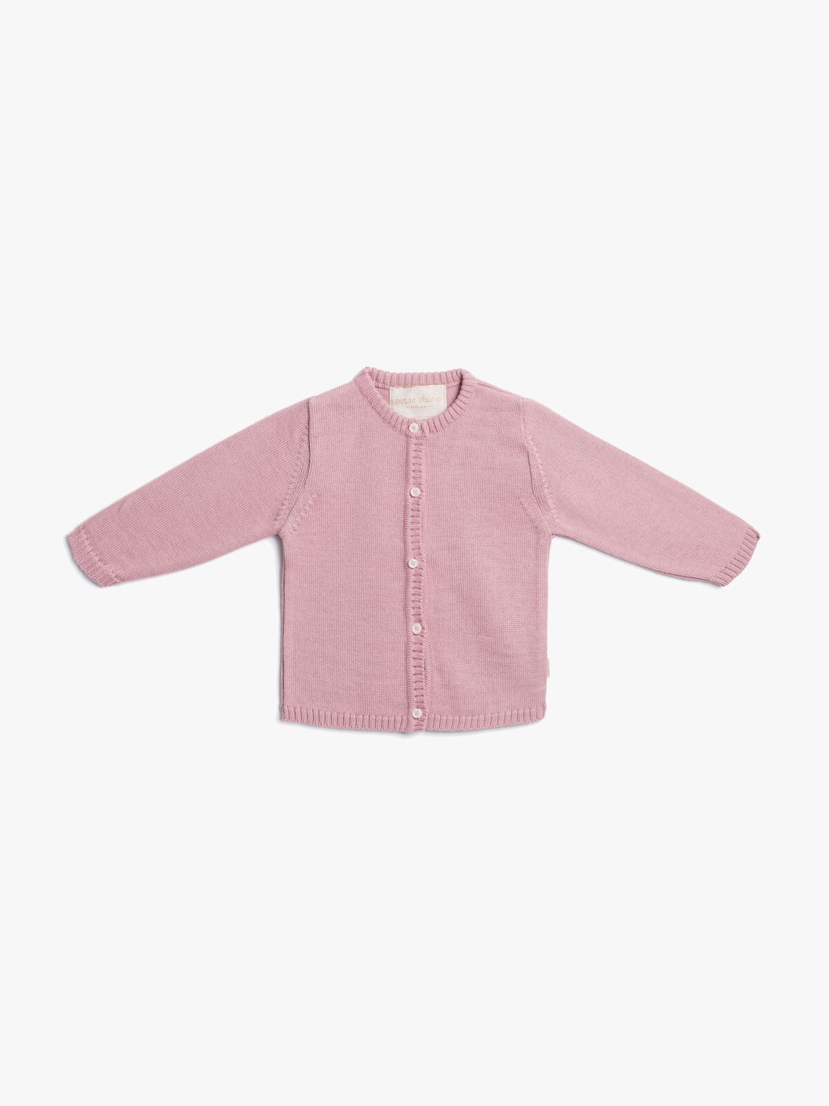 Petite Chérie Atelier Margit Babytrøje, Light Pink/Dusty Pink