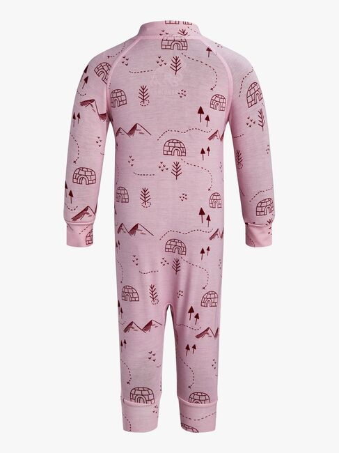 Nordbjørn Moritz Termoundertøj Heldragt Bamboo, Pink Iceberg