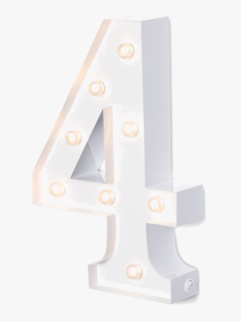 Alice & Fox Tallampe 4, Hvid