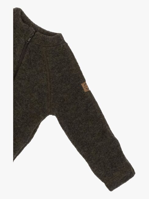 Mikk-Line Ulddragt Merino, Dark Brown Melange