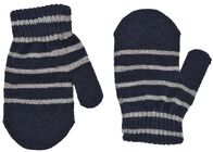 Lindberg Magic Wool Stripe Fingervanter 2-pak, Navy/Grey
