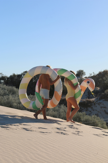 SUNNYLiFE  Stort Flydelegetøj, Poolside Sorbet Stripe