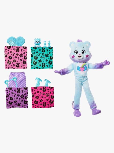Barbie Cutie Reveal Dukke Care Bears, Lilla